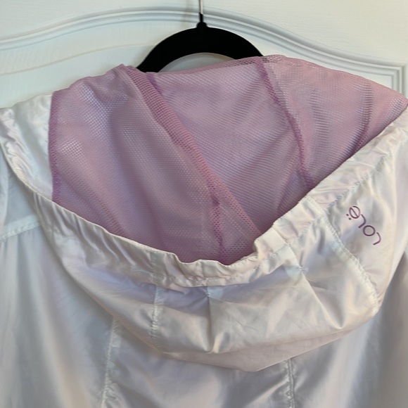 Lol rain jacket white and purple in excellent like new condition size XS - Picture 8 of 8